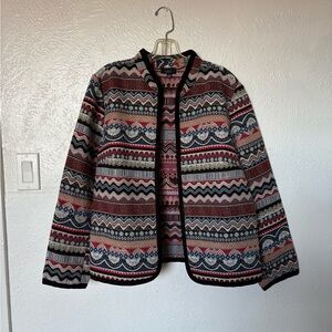 Patterned Multicolor Women's Blazer size XL